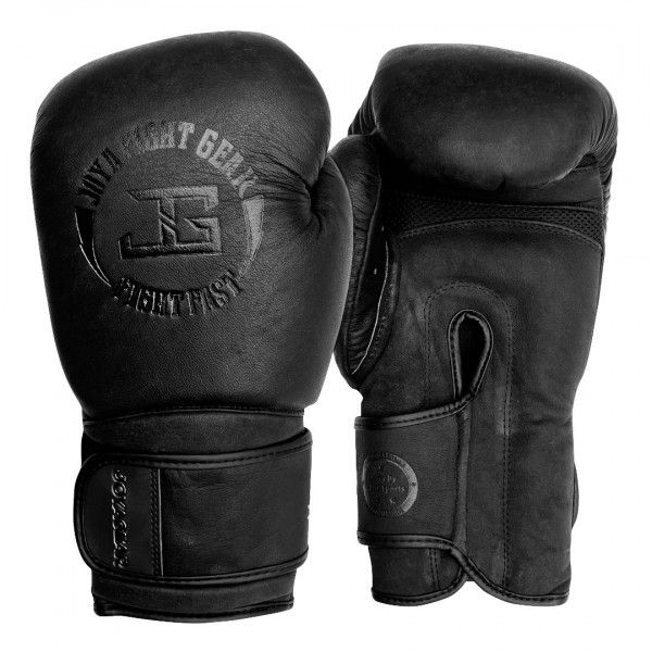 Kick-Boxing Gloves JOYA "Fight Fast" (Leather) Black