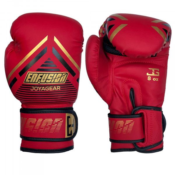 Joyagear X Enfusion Junior Boxing Gloves Red