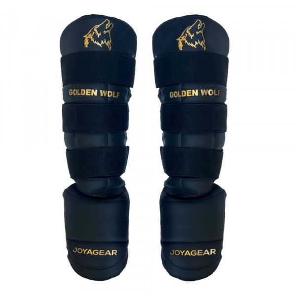 Joya WOLF Shinguards - Black/Gold