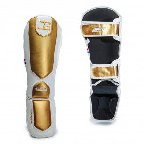 Joyagear Performance Shinguards White/Gold