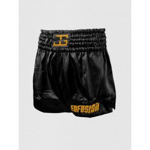 JGxEnfusion Inflict Muay Thai Short – Black/Gold