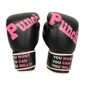 Joya Punch Kickboxing Gloves - Black/White