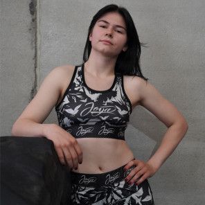 Joya Flower Top - Black/White