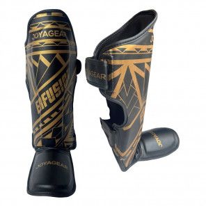 JGxEnfusion Tribe Shinguards – Black/Gold