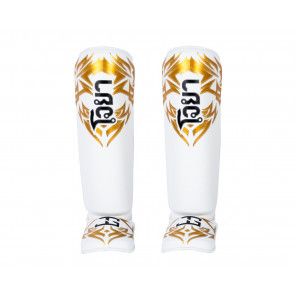 Joya Nak Muay Shinguards White/Gold