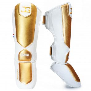 Joyagear Performance Shinguards White/Gold