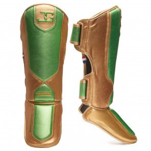 Joyagear Performance Shinguards Green/Gold