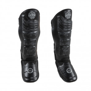 Joya Kickboxing Shinguard 'Black FALCON' Leather