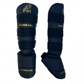 Joya WOLF Shinguards - Black/Gold