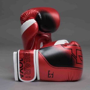 The Joyagear "Evolution" Kickbokshandschoenen - Rood-Wit